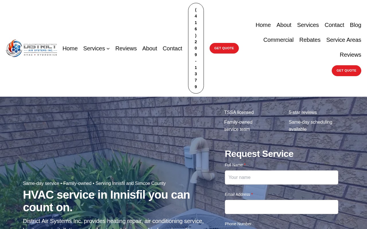 Before - Outdated website