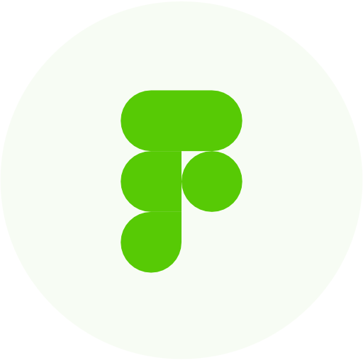 A green circle with the letter f in it, representing web design services.
